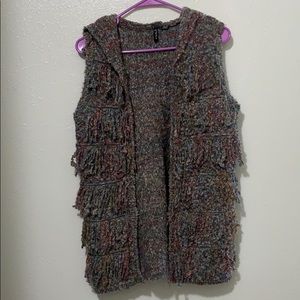 Hooded Yarn Vest